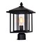 Cwi Lighting Crawford 1 Light Black Outdoor Lantern Head 0417PT9-1-101 - alternate 1